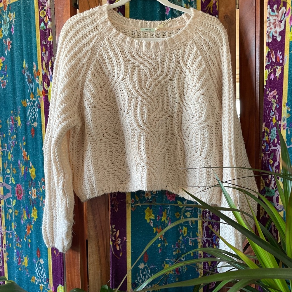 UO Kimchi Blue Cream Sweater - M
